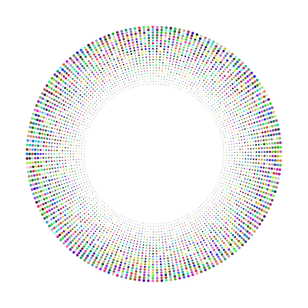 Optical Art Dots (Colour)