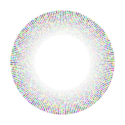 Optical Art Dots (Colour)