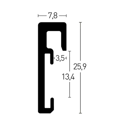 Nielsen Aluminium frame in a range of finishes - 40 x 40cm